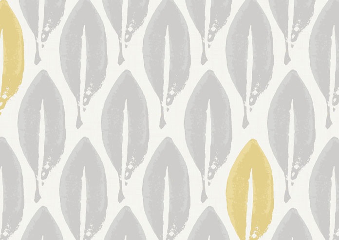 Leafy Print, Yellow Splash - Twist&Fit Roller Blind - Image 6